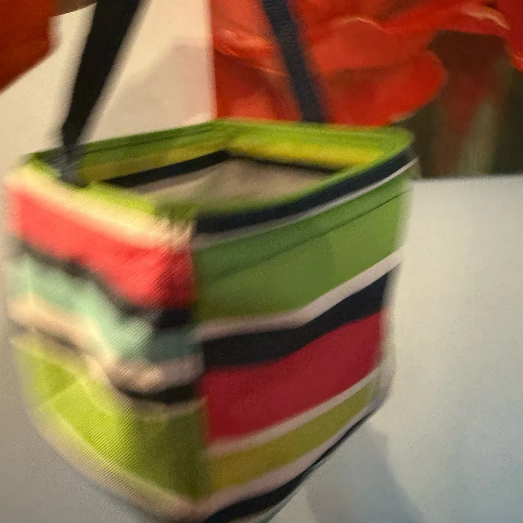 Thirty One Mini Littles Carry All Caddy Utility Organizer Bag 31 Gift Preppy Pop Green - Image 3