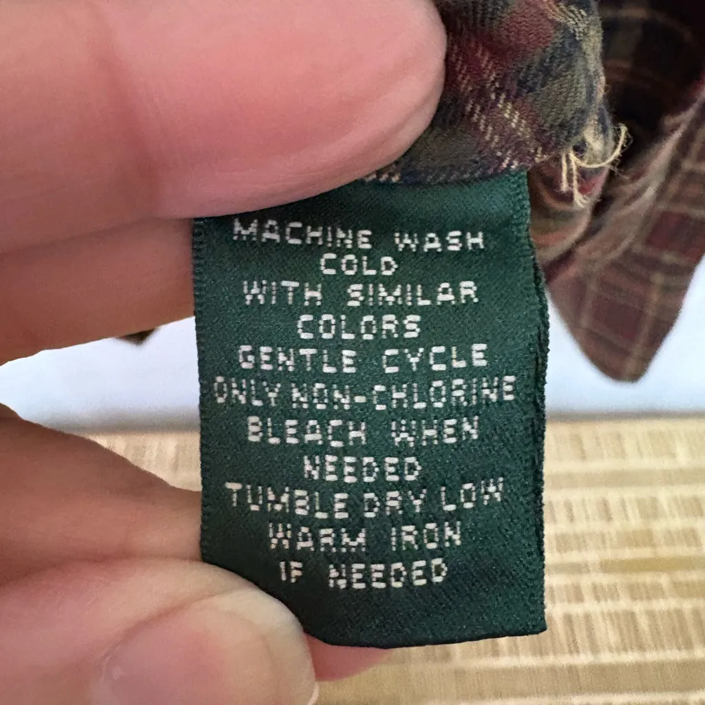 Lauren Jeans Company 100% Cotton‎ Snap Long Sleeve Western Shirt Size Large - Image 4