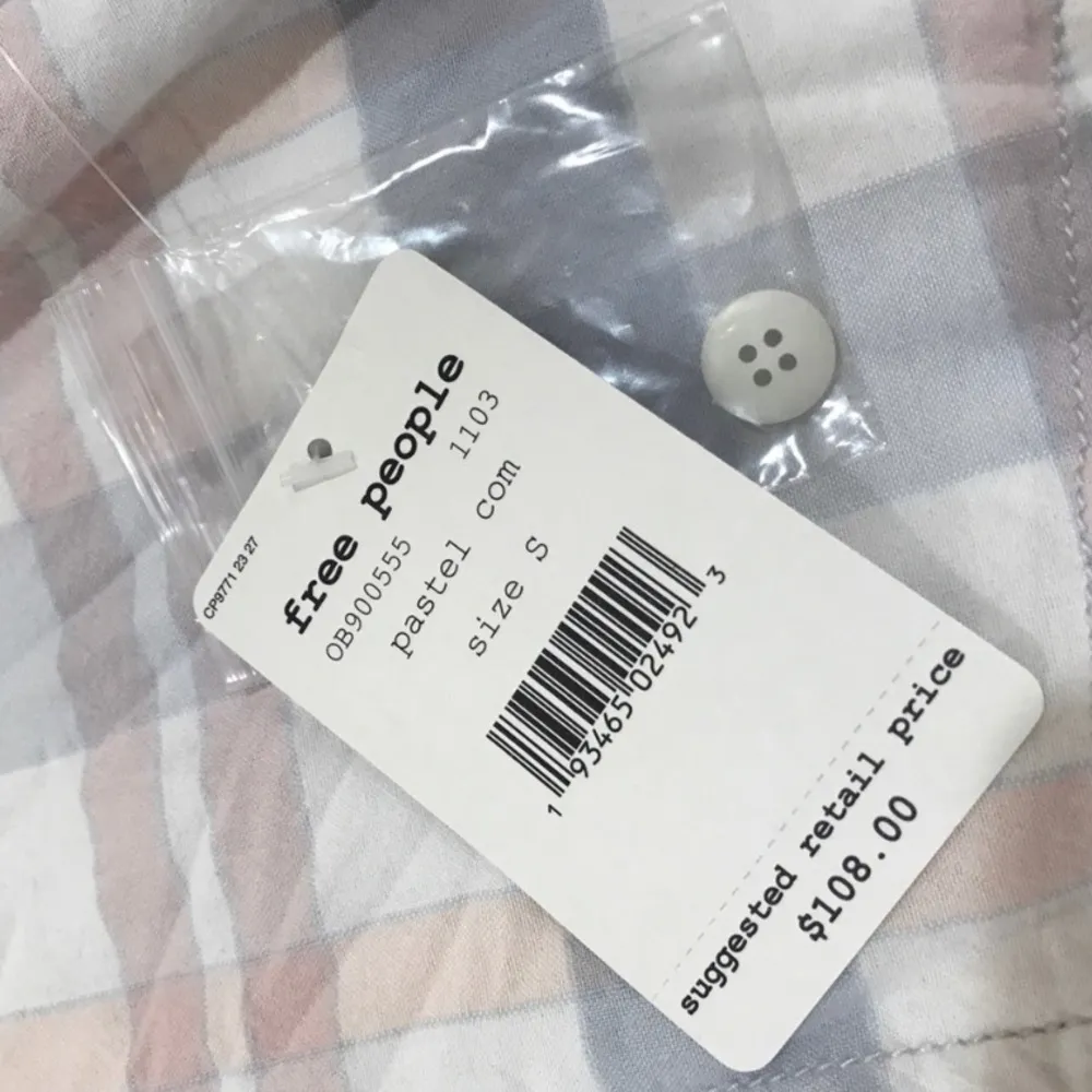 NWT Free People Loveland Women’s button-up top S - Image 4