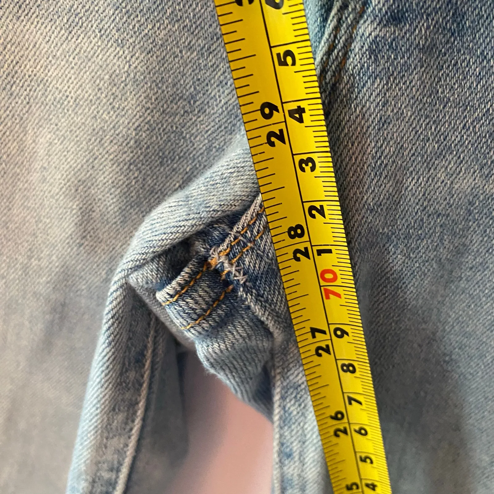 Mother The Mid Rise Dazzler Flood Jeans in Sweet Petals Light Wash Women size 24 Blue - Image 13