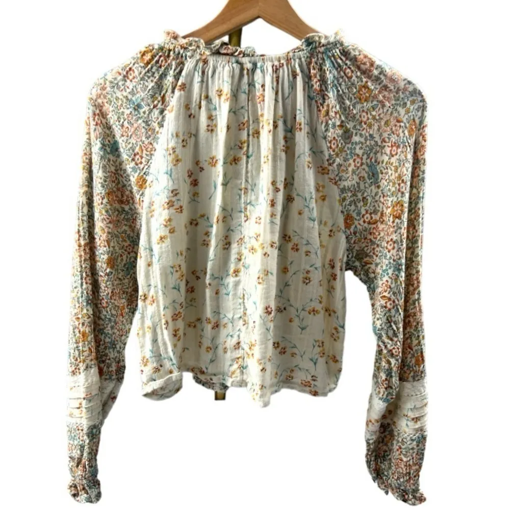 American Eagle Boho Peasant Crochet
Tassel Blouse size S - Image 3