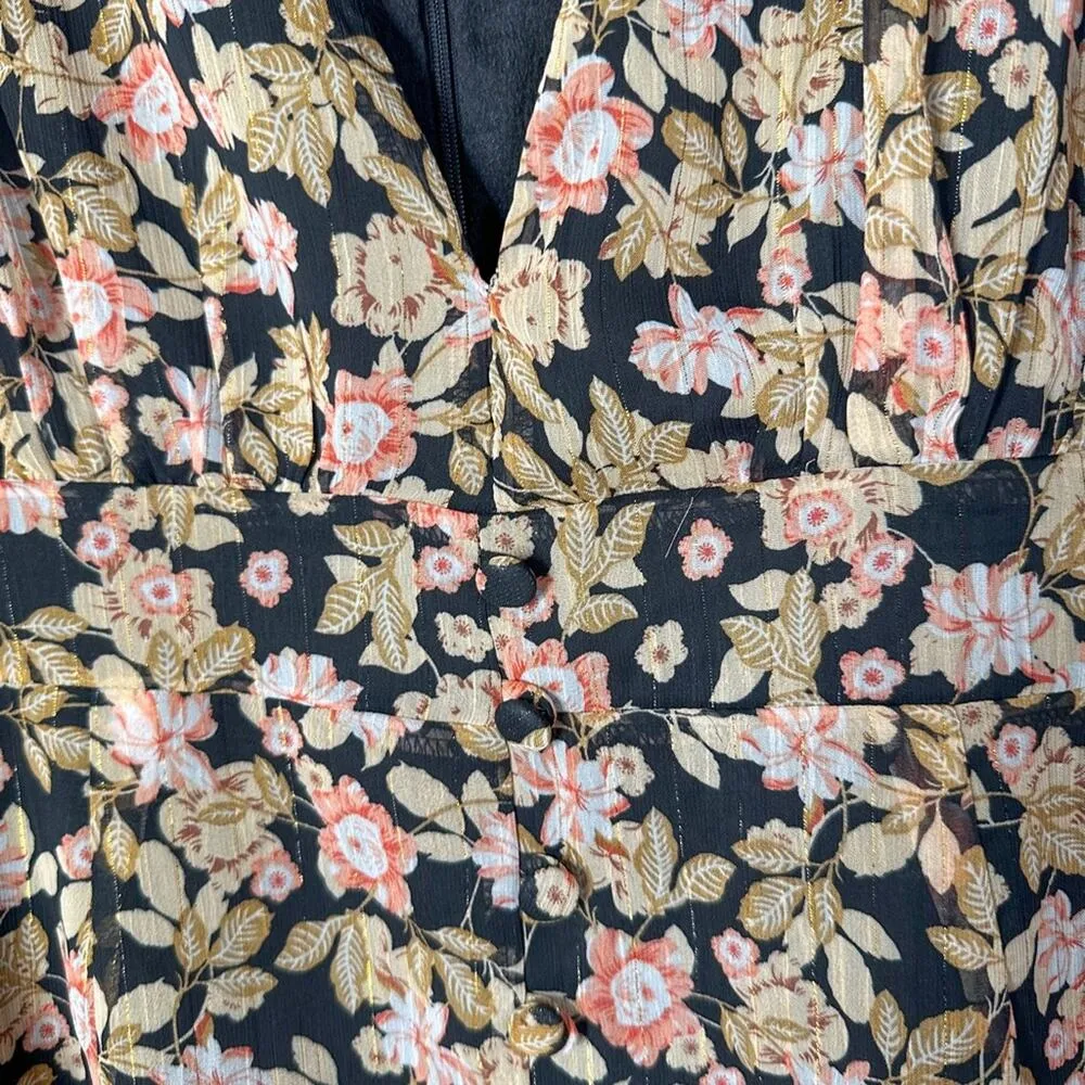 NEW w tags Nasty Gal Nothin Bud Love Floral Fitted Mini Dress Size 10, MSRP $105 - Image 8