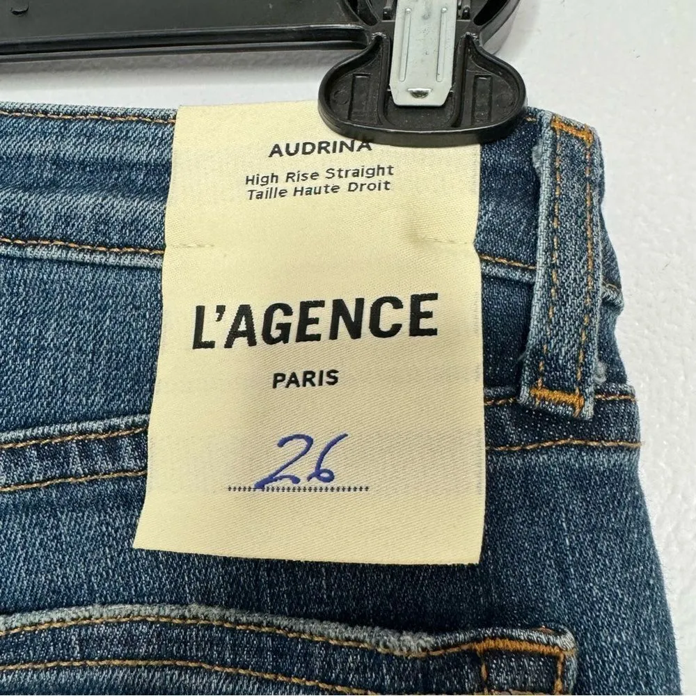 L'Agence L’AGENCE Audrina high rise straight jeans size 26 - Image 3