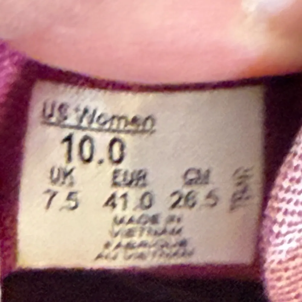 Vans Chambray Wild Aster Sneakers Shoes Women’s Size 10 Lace Up Leather back tab - Image 10