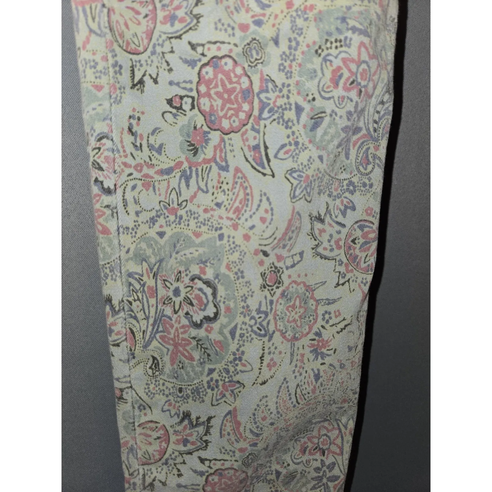 True Religion Chrissy Super Skinny Paisley Prt Jeans Pants Size 27‎ Retail $198 - Image 3