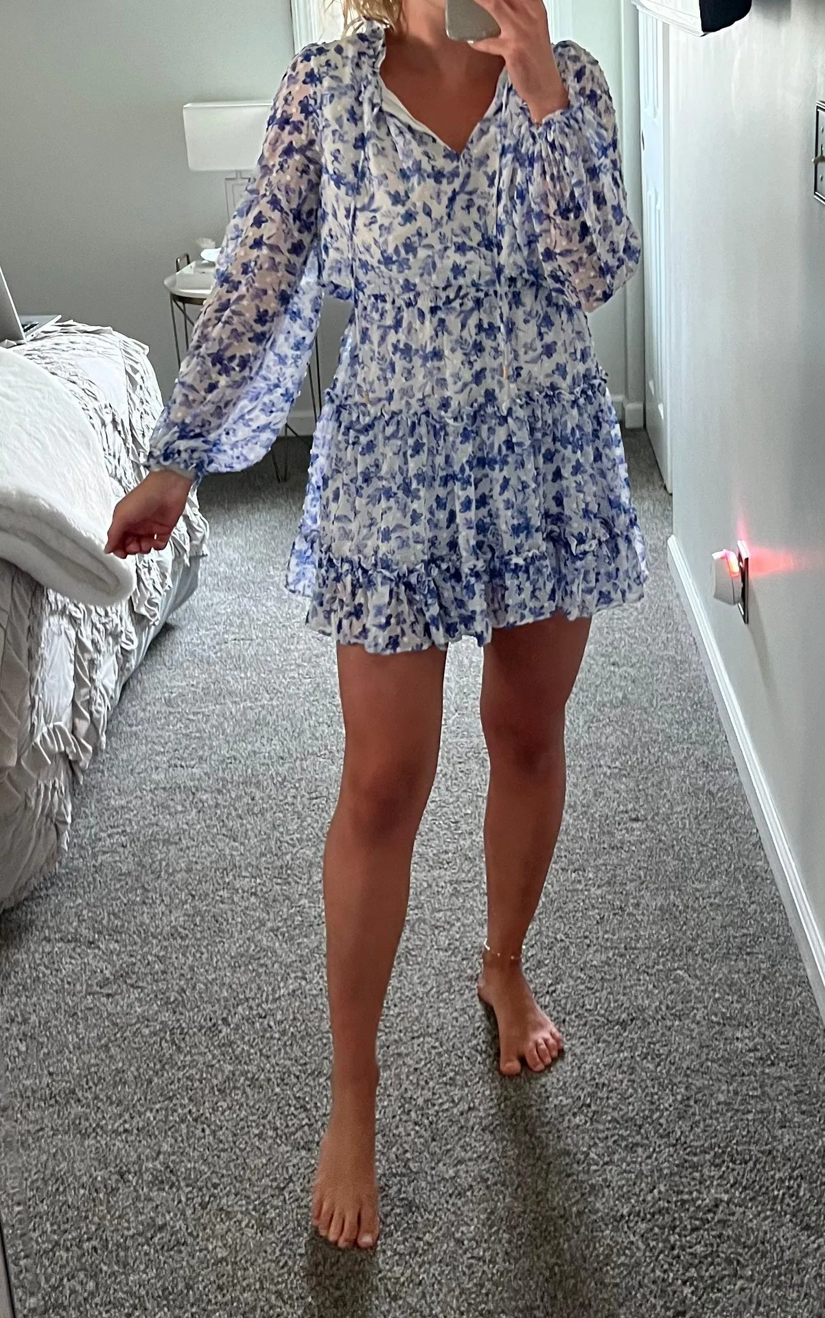 Skies Are Blue Floral Dress - Image 3