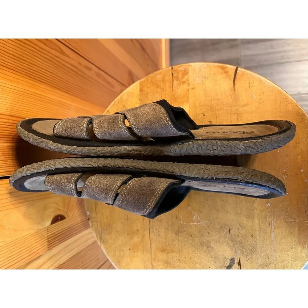 Sporto James Slides Sandals Women's Size 9-10 Brown Comfort - Image 5