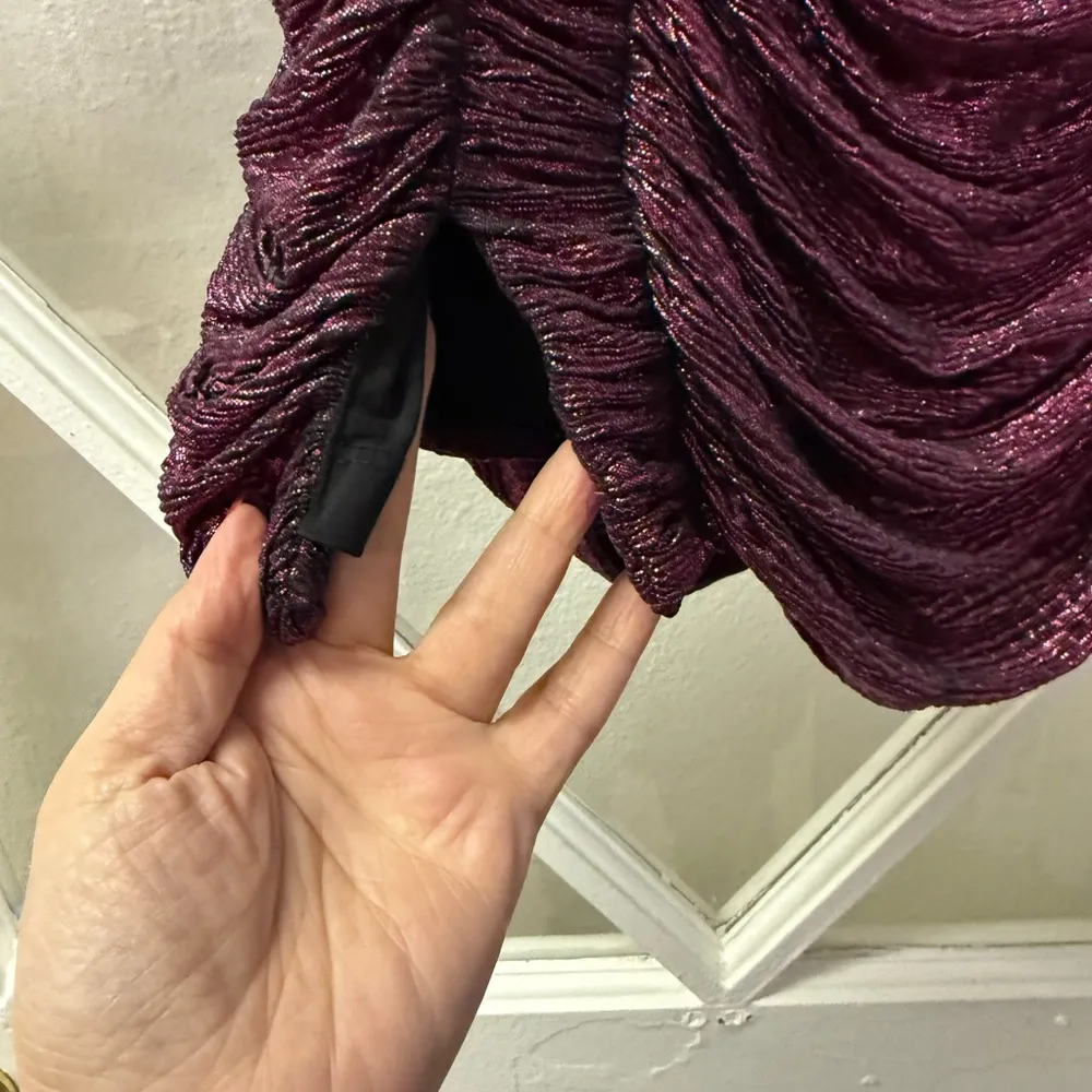 Gio Metallic Mini Dress - Image 5