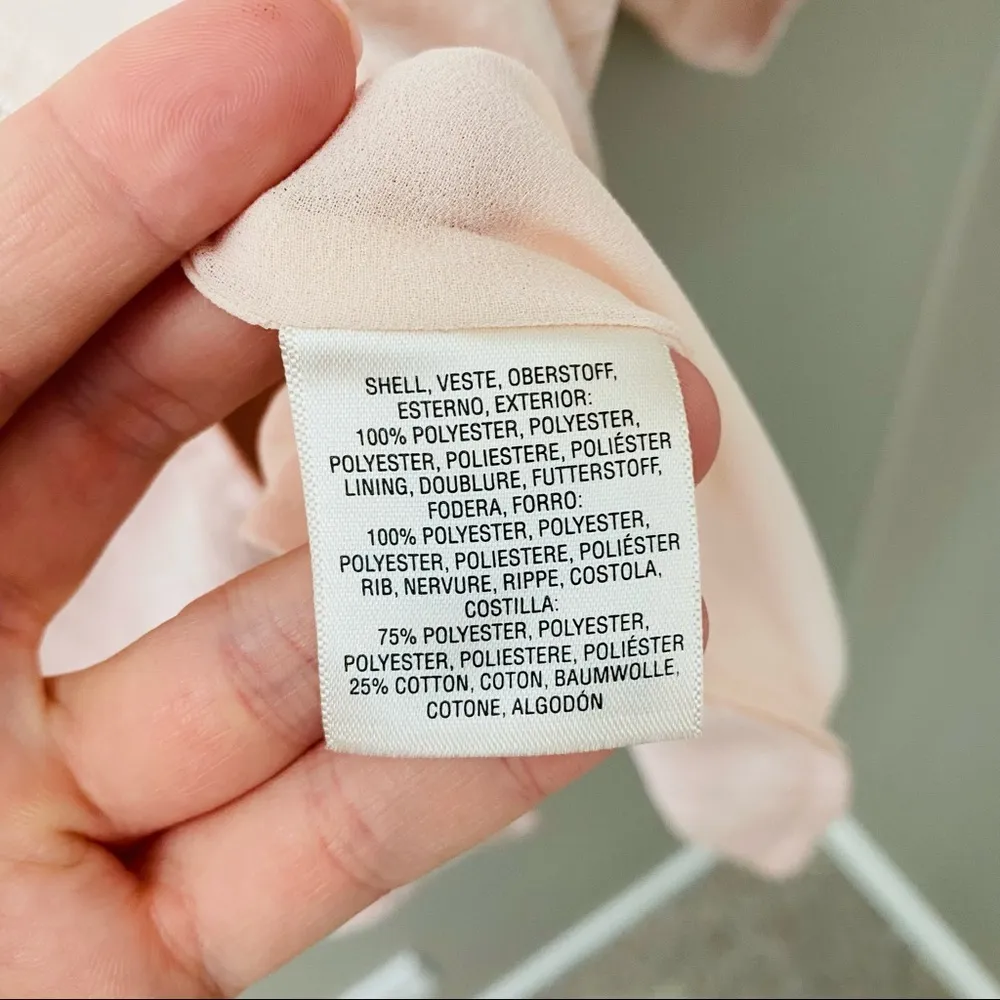 Hei Hei by Anthro. Tie-Front Zip Up Jacket Pink Sz Small - Image 6