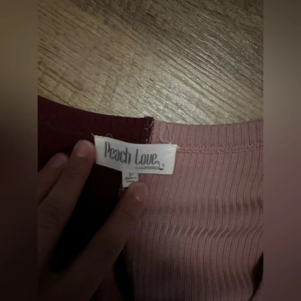 Peach Love California Colorblock Long Sleeve Midi Dress - Image 3