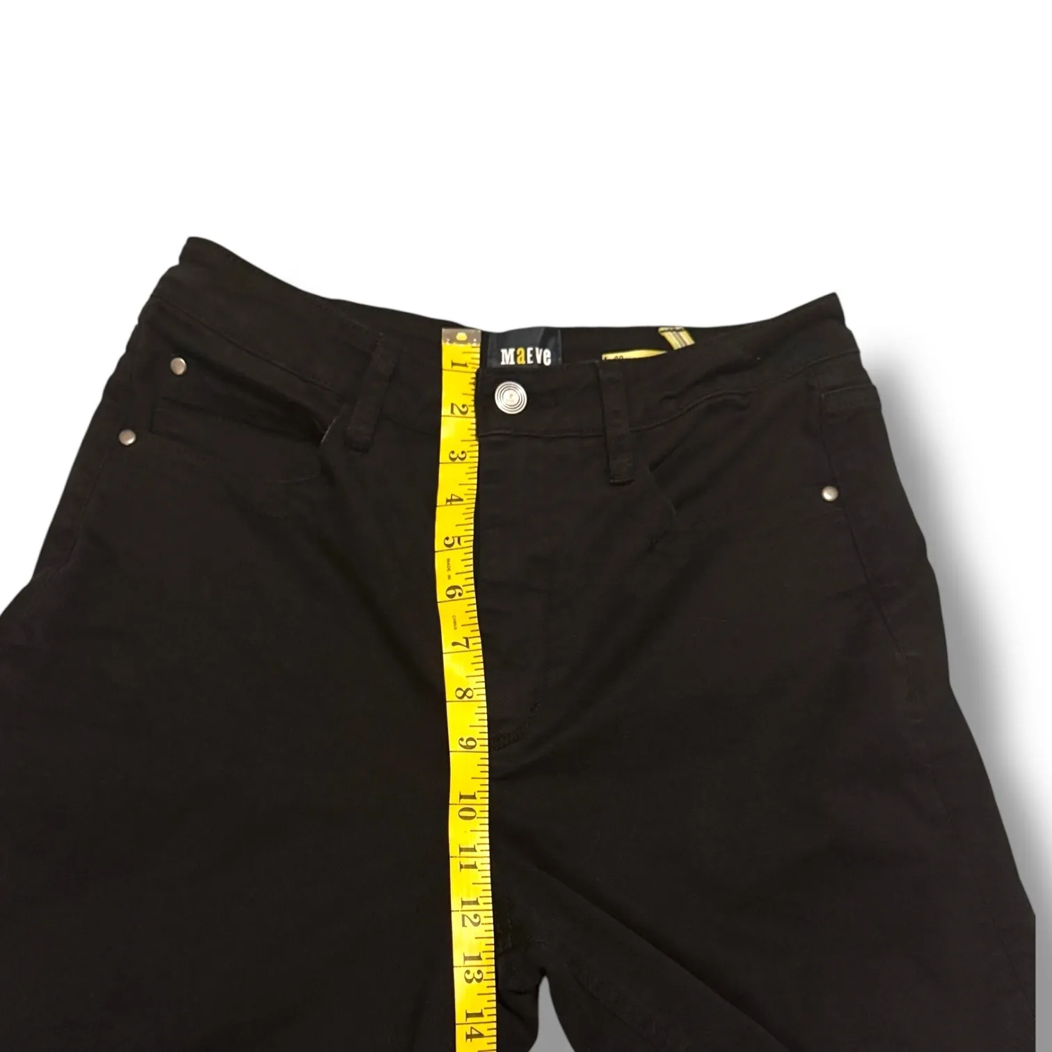 Maeve Anthropologie Black Wide Leg Pants 29 Women Casual Classic Minimal Capsule - Image 4