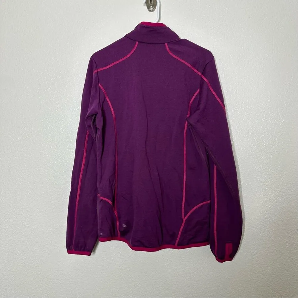 Bergans of Norway Purple Merino Wool Vikke Lady Zip Up Jacket Large - Image 3