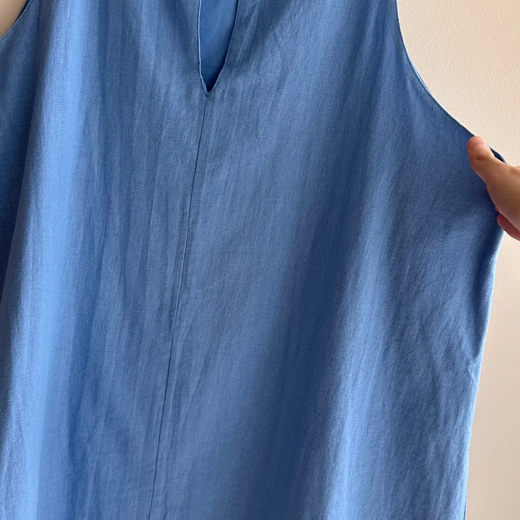 Abercrombie & Fitch A-Line Linen Dress, Bright Blue, Size XXL, NWT - Image 13