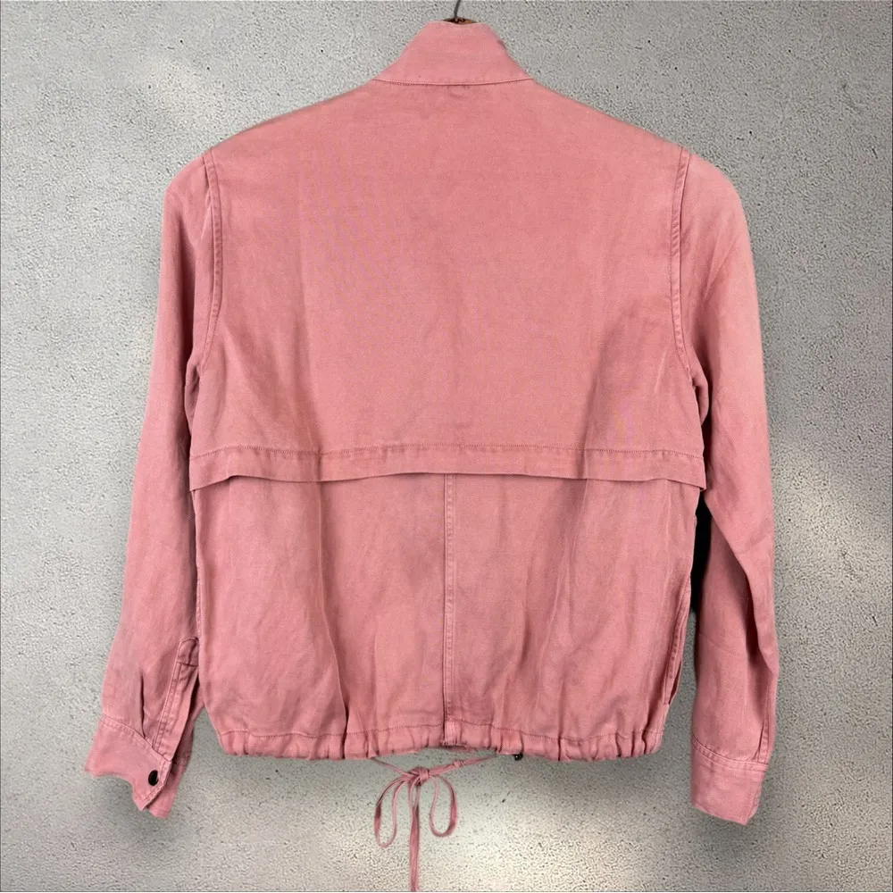 Rails Rowan Blush Button Front Utility Bomber Jacket‎ Size XS - Image 7