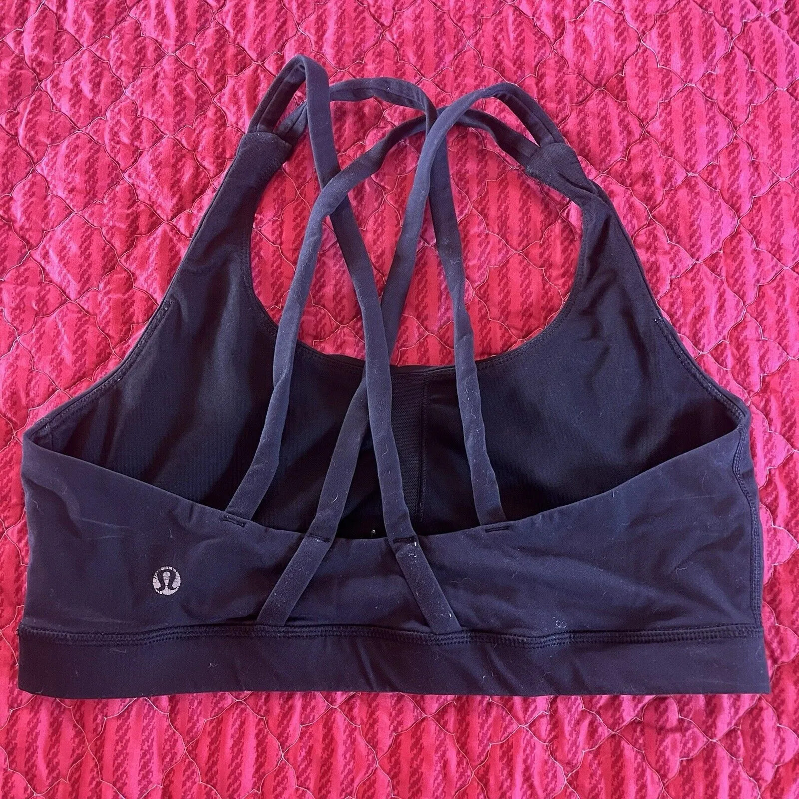 Savage x Fenty Women’s Forever Savage Bralette Bra Spellout Racerback Size Large Black - Image 7