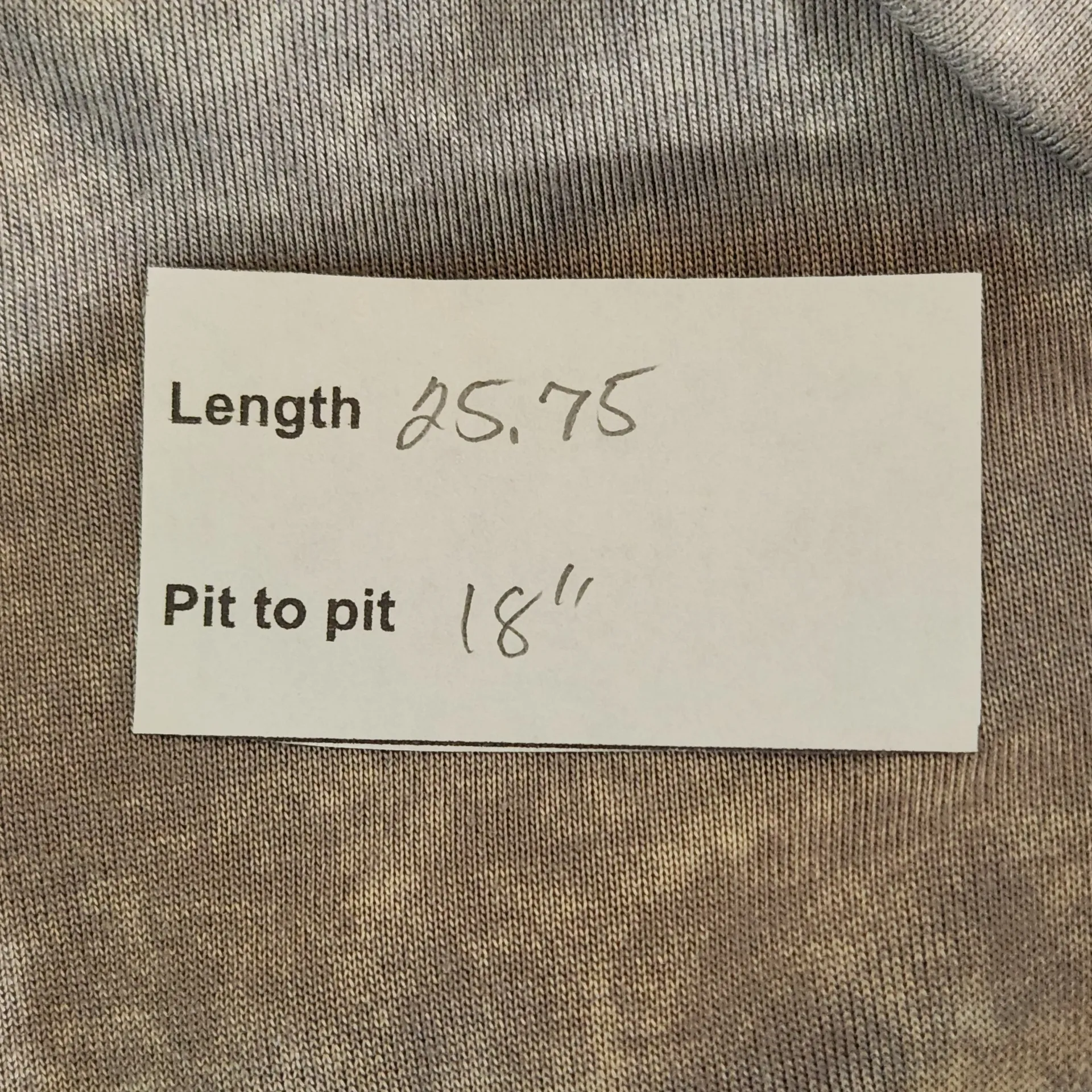 Andree by Unit Taupe Long Sleeve V-Neck Tee Size Medium Taupe T-Shirt - Image 2