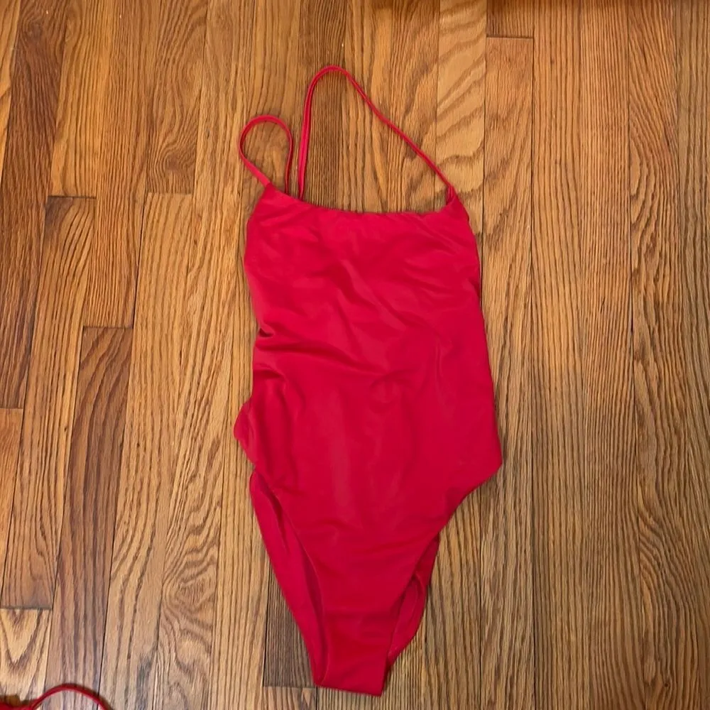 Andie Swim‎ The Fiji One Piece Swimsuit Cherry Red size XS NWT - Image 3