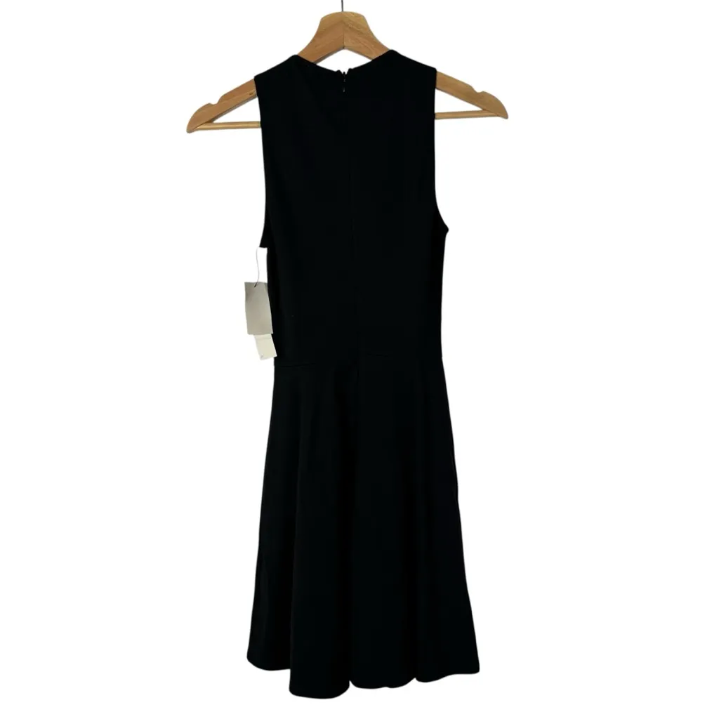 Lord & Taylor Design Lab Black Lace Up Bust Fit & Flare Mini Dress XS - Image 2