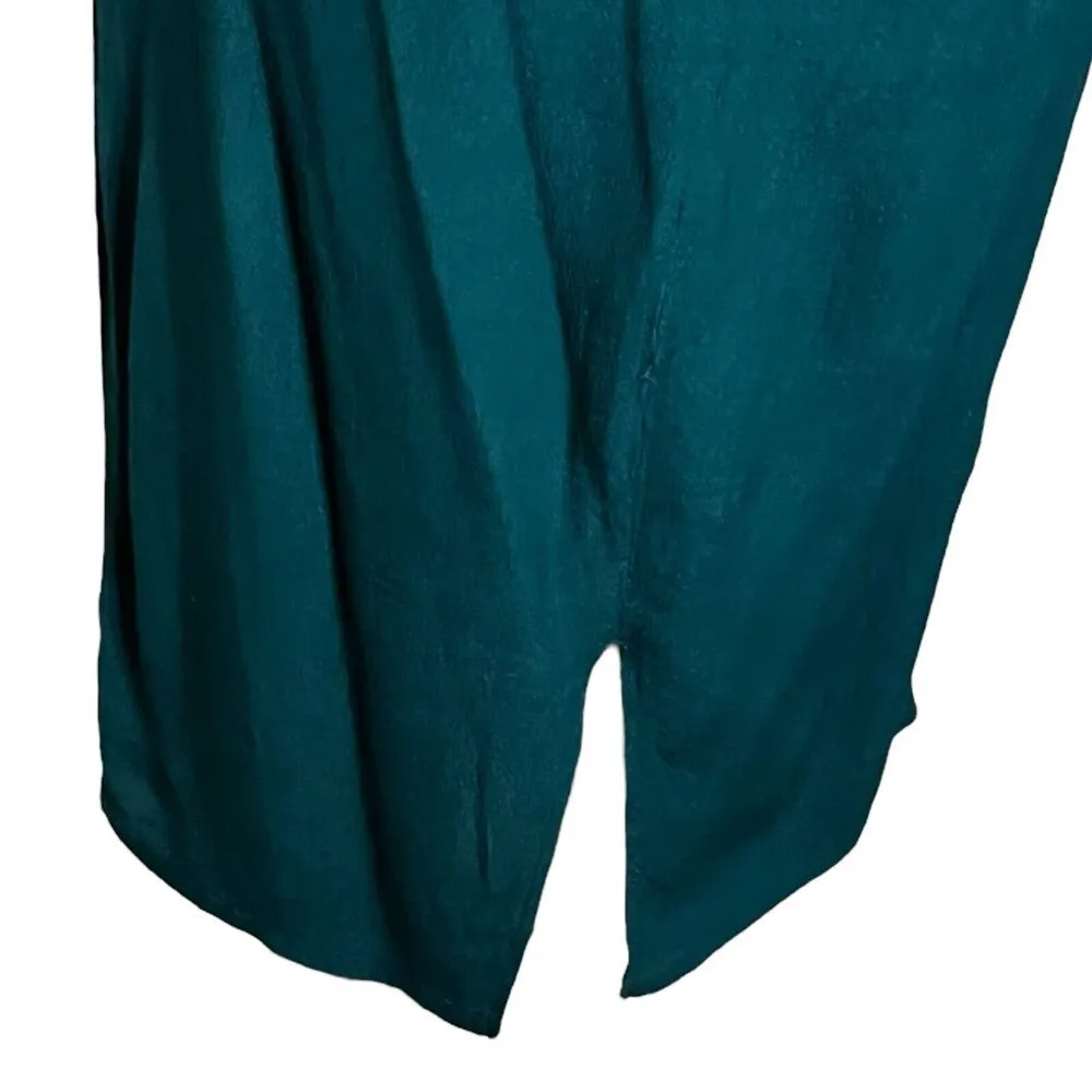 Reformation Antonia Off the Shoulder Flutter Midi Dress Green Women’s Size 4 - Image 7