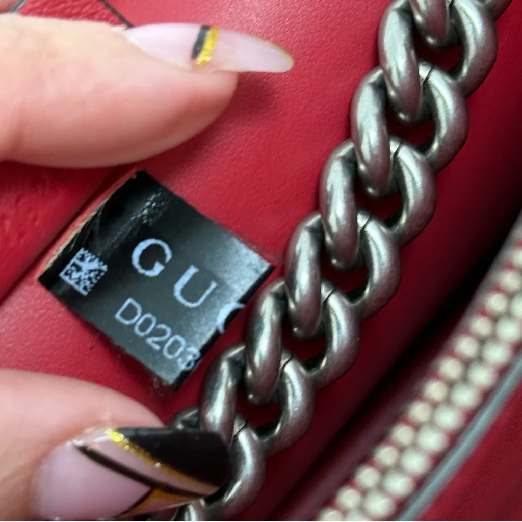 Gucci Suede Vitello Velvet Small Dionysus‎ Shoulder Bag Vulcanic Red - Image 12