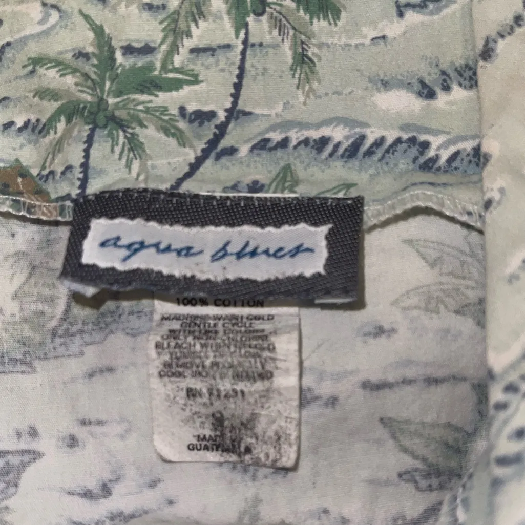 Aqua Blues Vintage 90s mini dress spaghetti straps Woman’s 9 SEE measurements Green Size undefined - Image 8