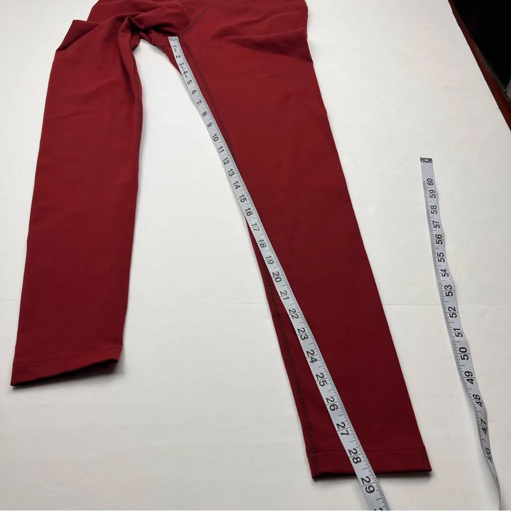 KiraGrace‎ Womens Size Small Burgundy Legging High Waist Athletic Workout Gym Red - Image 6