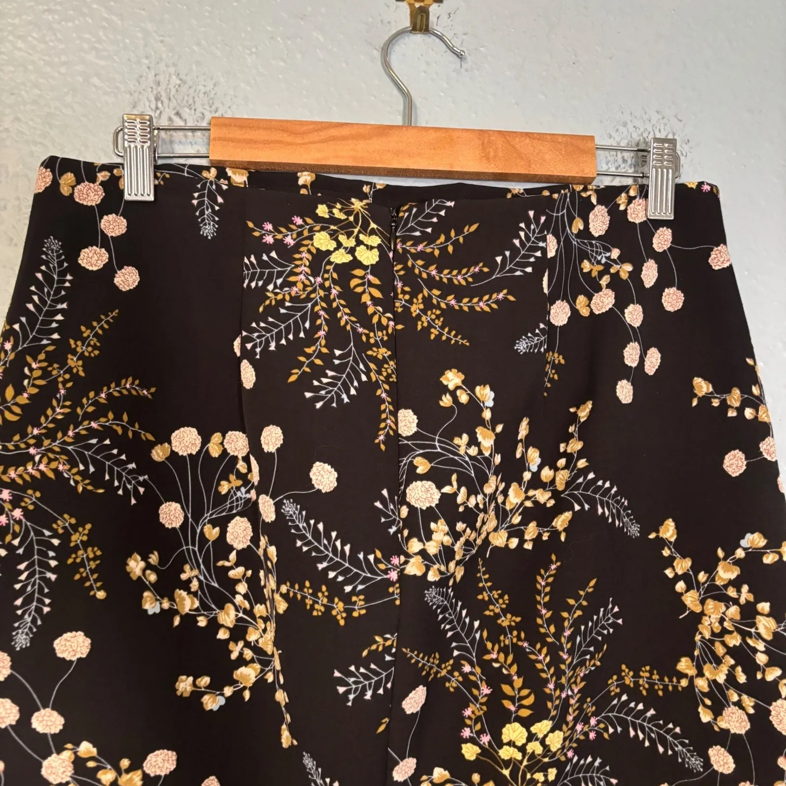 Philosophy Womens Floral Pencil‎ Skirt Career Wear High Waist Stretch Size 10 - Image 7