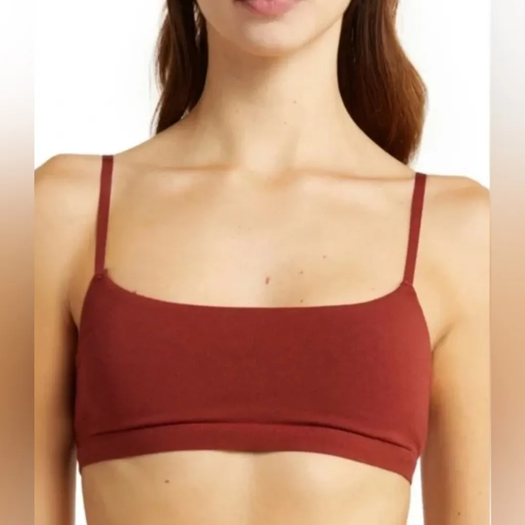 NWT Skims Sangria Bralette size XXS Cotton Elastane NEW - Image 3