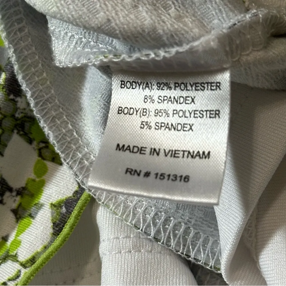 Bette & Court Women’s Size M Green Print Cool Elements Activewear Skirt Skort Size M - Image 5