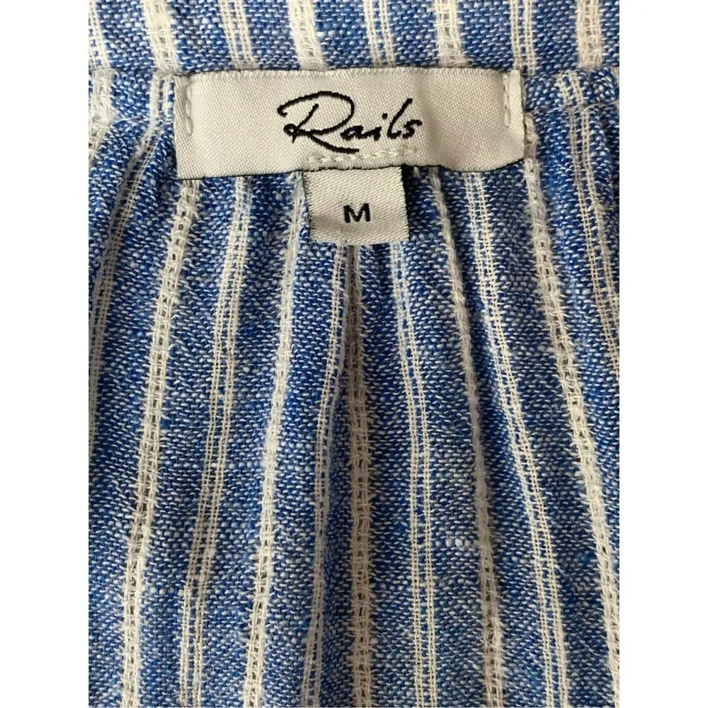 Rails  Striped Smocked Waist Jasmine Mini Dress in Parisian Blue - Image 8