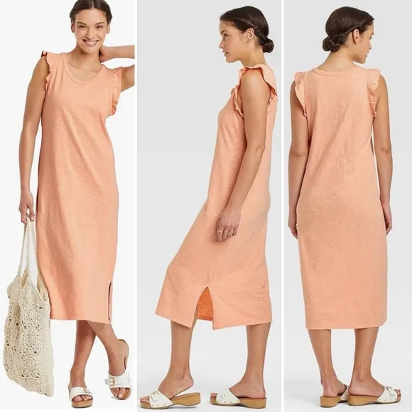 Universal Threads Universal Thread Ruffle Tank Dress - Image 2