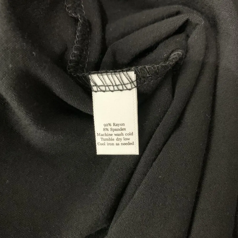 Shelfie‎ Shoppe Hi Low Top 1X Black Built In Bra Long Sleeve NWT - Image 6