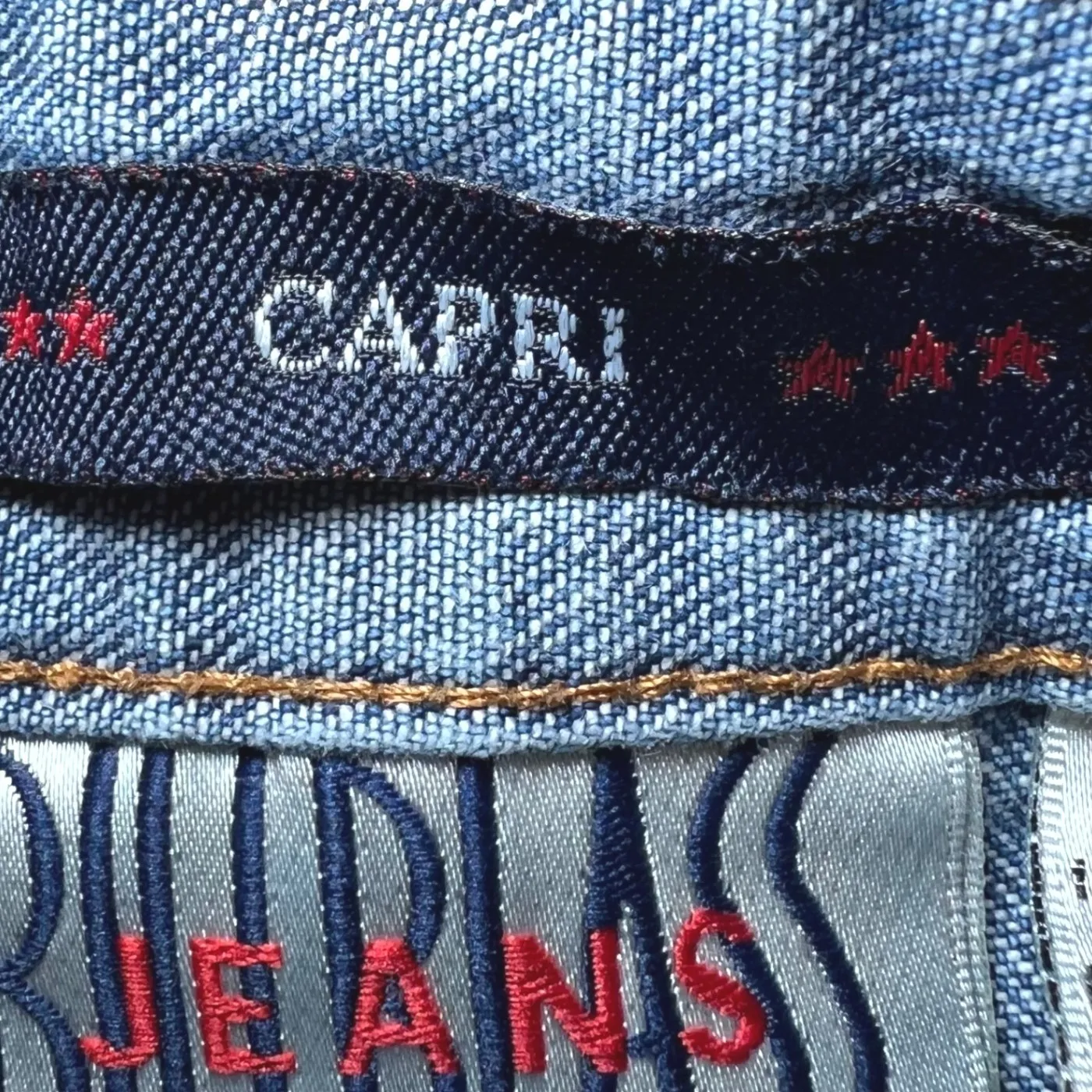 Bill Blass Vintage Blue Jeans Capri Pants Womens 12 Denim Wide Leg Cropped - Image 5