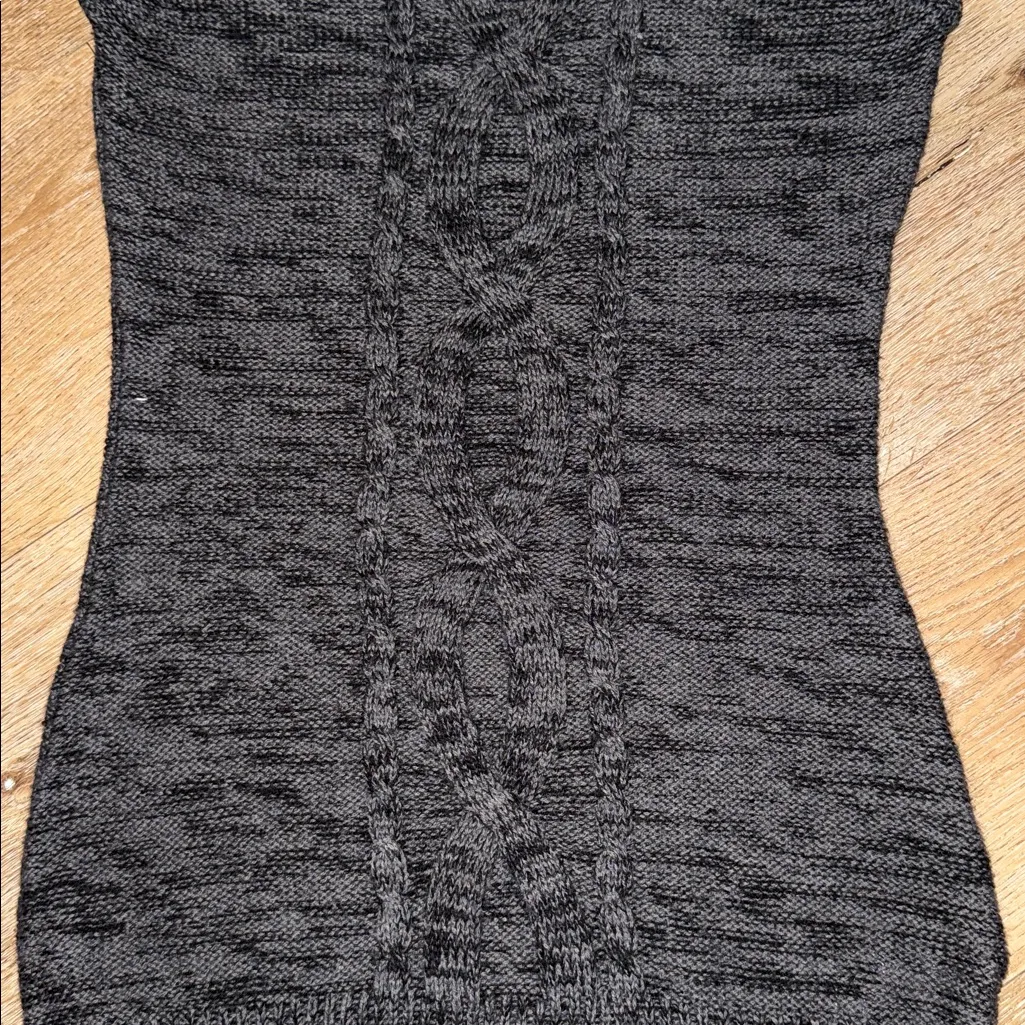 L.e.i. Black Knit Short Sleeve Dress Size M - Image 3