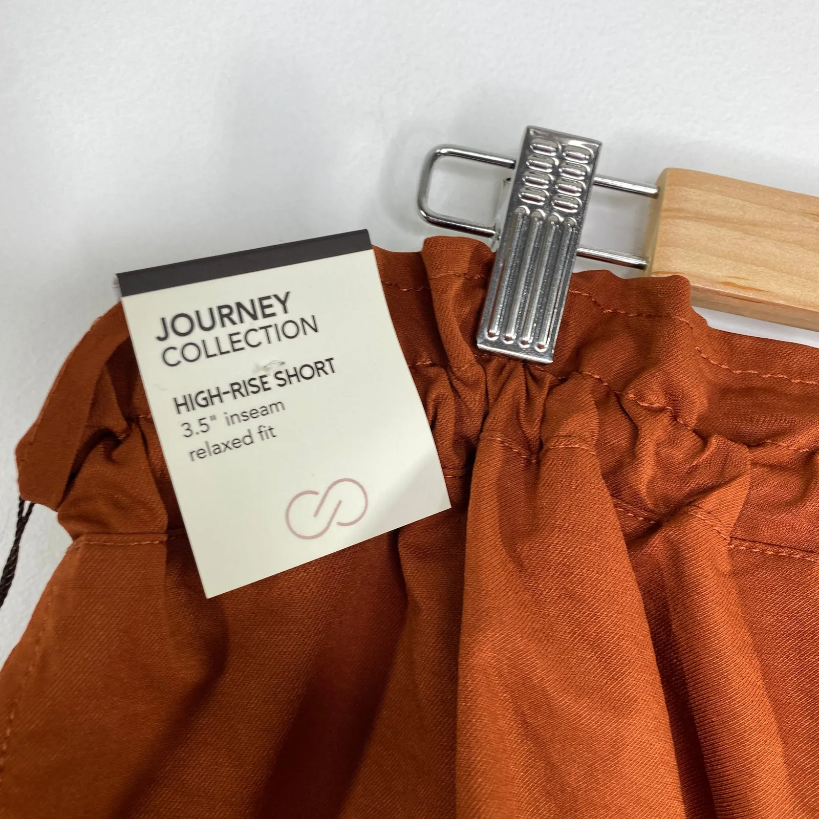 CALIA Carrie Underwood Paperbag Caramelized Walnut Shorts Women's Size XXL NWT Orange - Image 7