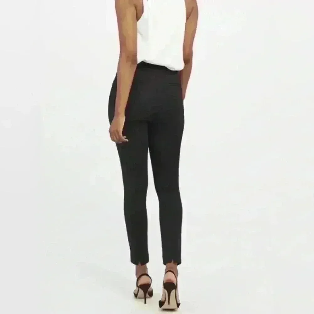 Spanx Women’s Black Rayon Elastic Straight Leg Pants Size‎ L - Image 7