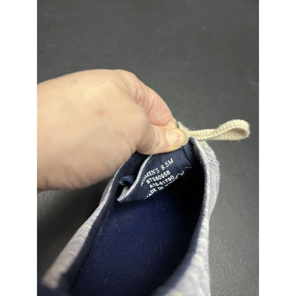 Sperry Topsider Crest Vibe Painterly Sneaker Blue Low Top Shoes Size 8.5 - Image 9