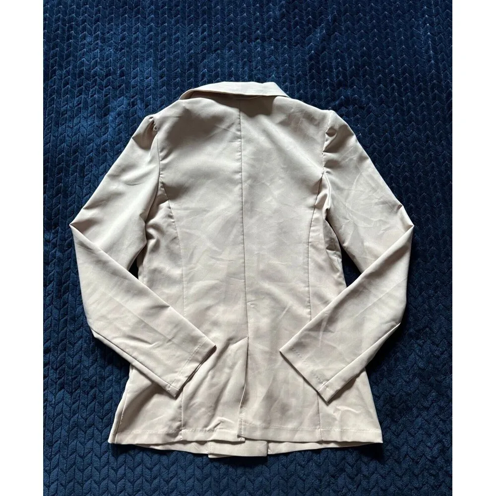 Love Tree Women's‎ Stretch Trench Style Jacket Unlined Lightweight Size Medium - Image 11