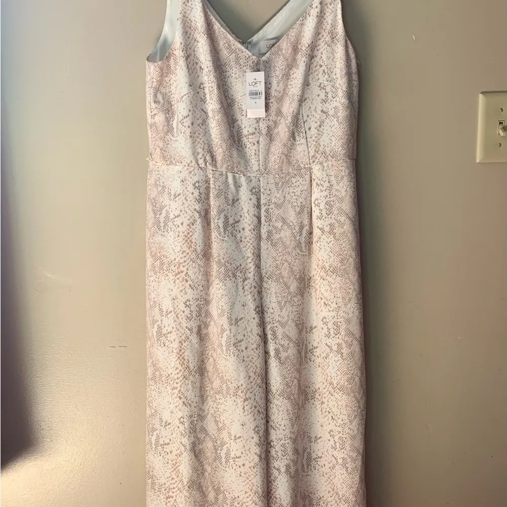 Loft  Snakeskin Jumpsuit NWT |‎ 4 - Image 5