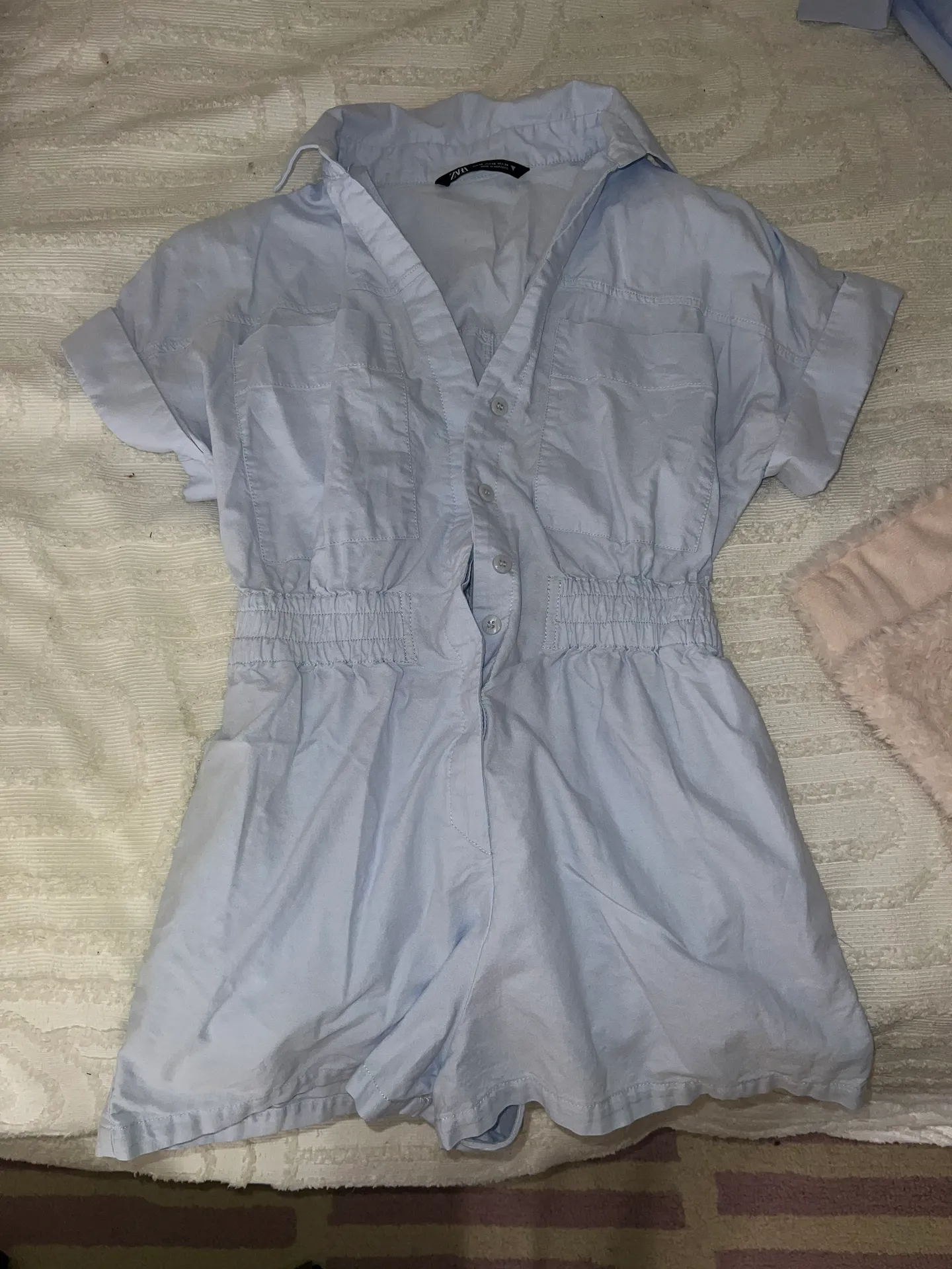 ZARA Light Blue Jumpsuit - Image 2