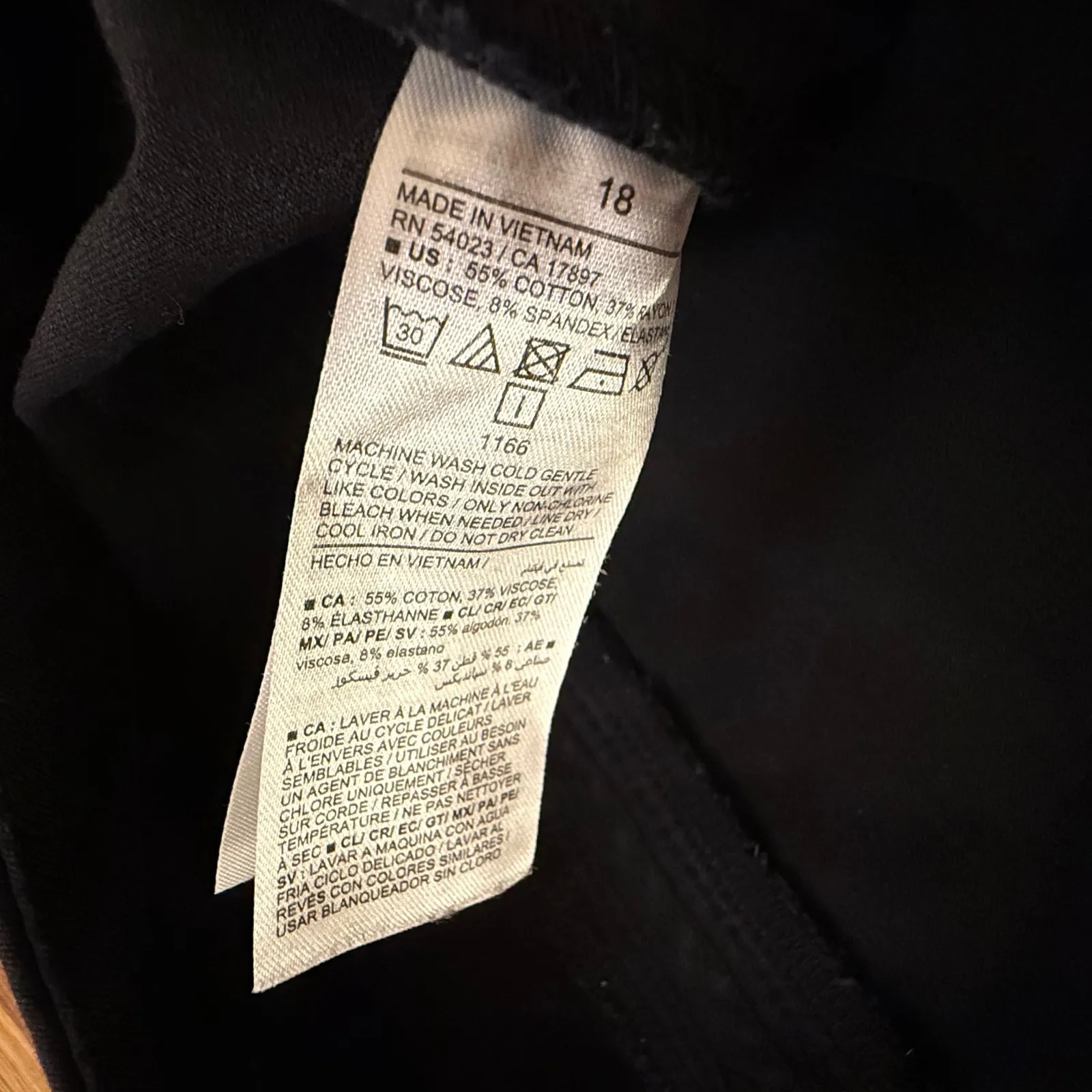 Old Navy‎ Women's Plus Size 18 High-Rise Pixie Straight Leg Pants Black Workwear - Image 3