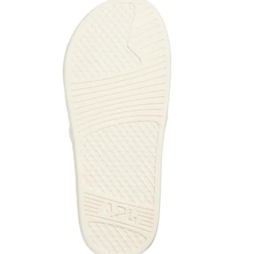 APL Women's Big Logo TechLoom‎ Slide Sandals, Vegan, Neon White Size 9, NWT - Image 11