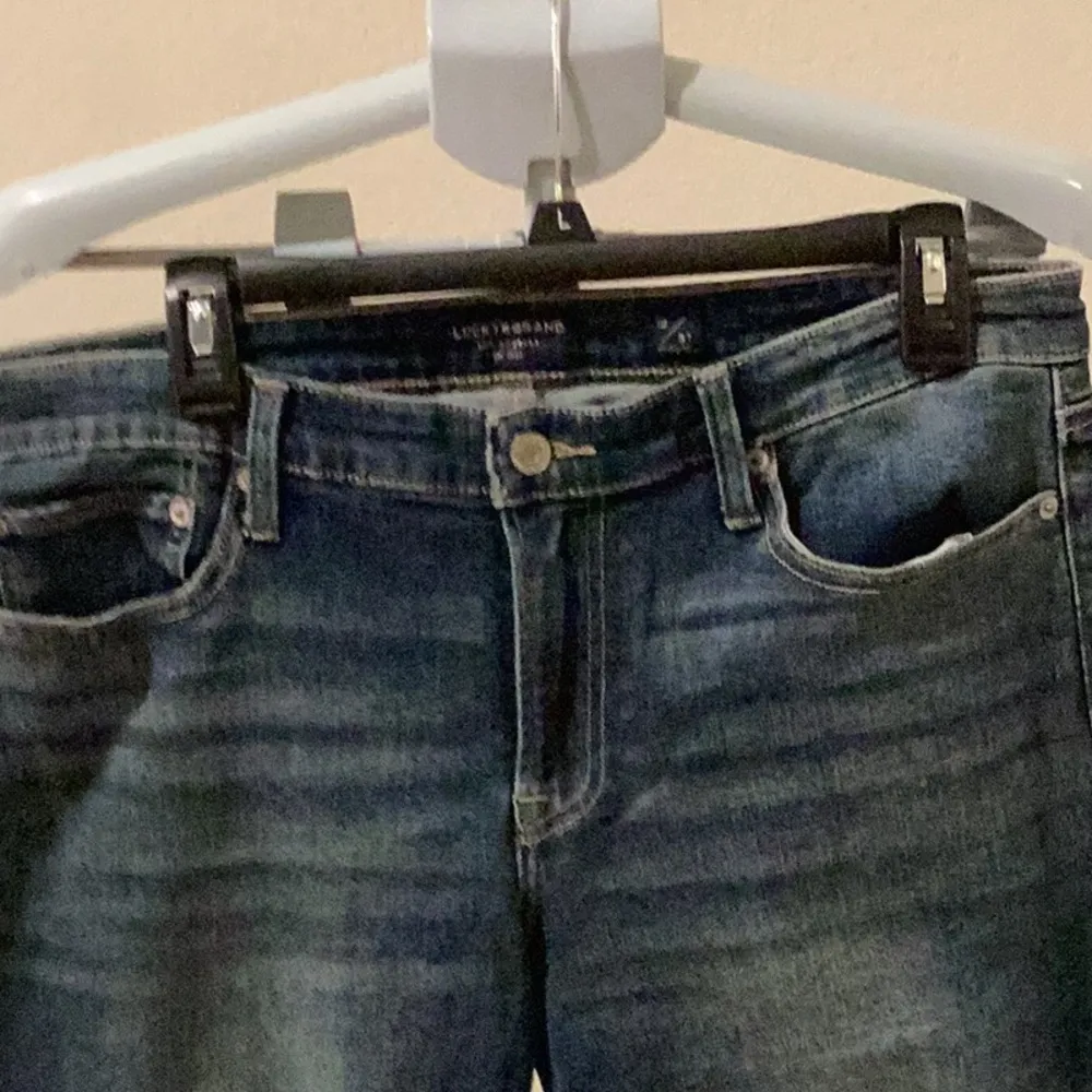 Lucky brand boot cut distressed jeans - Image 4