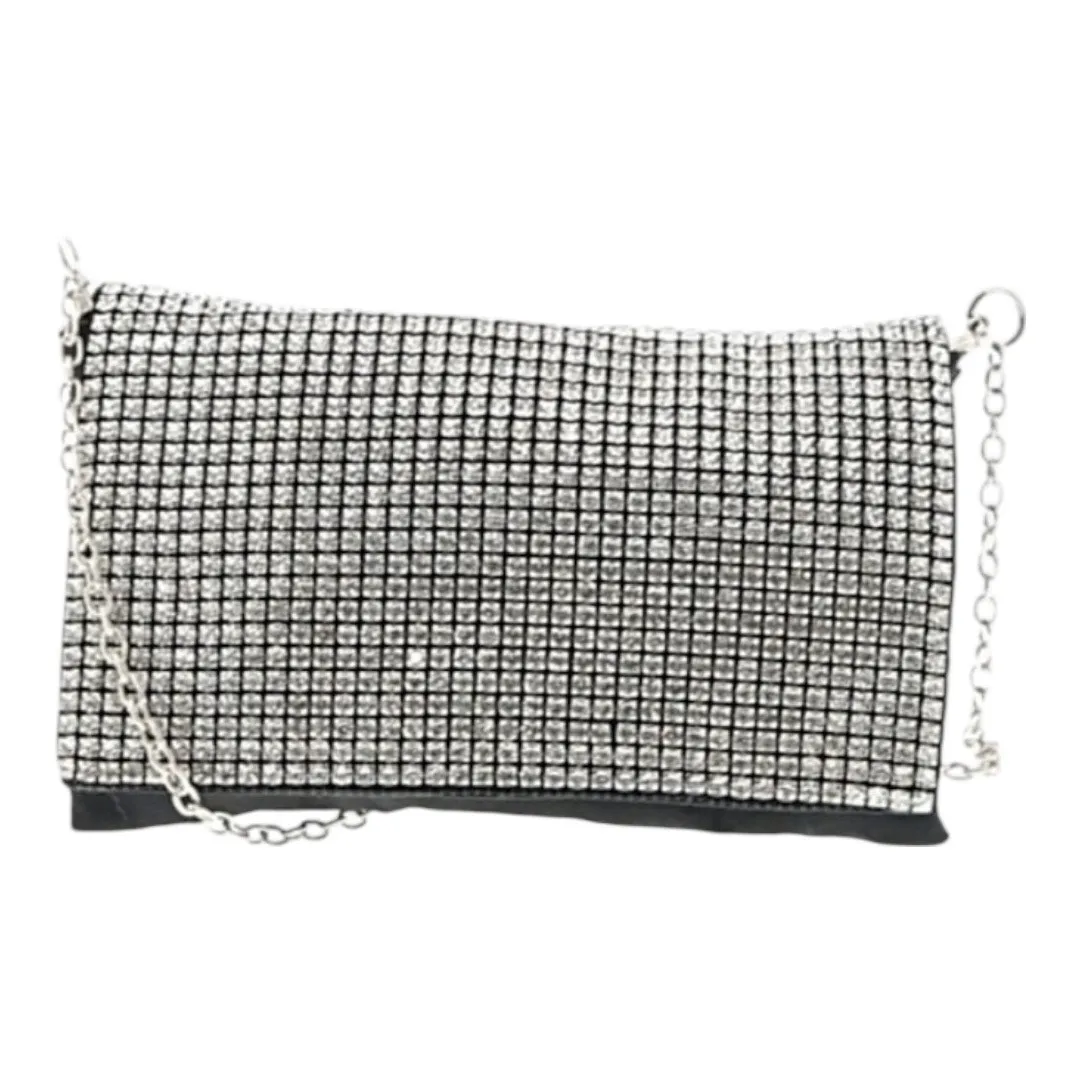 Amber Sceats Black Stain & Silver Rhinestone Clutch Crossbody - Image 2