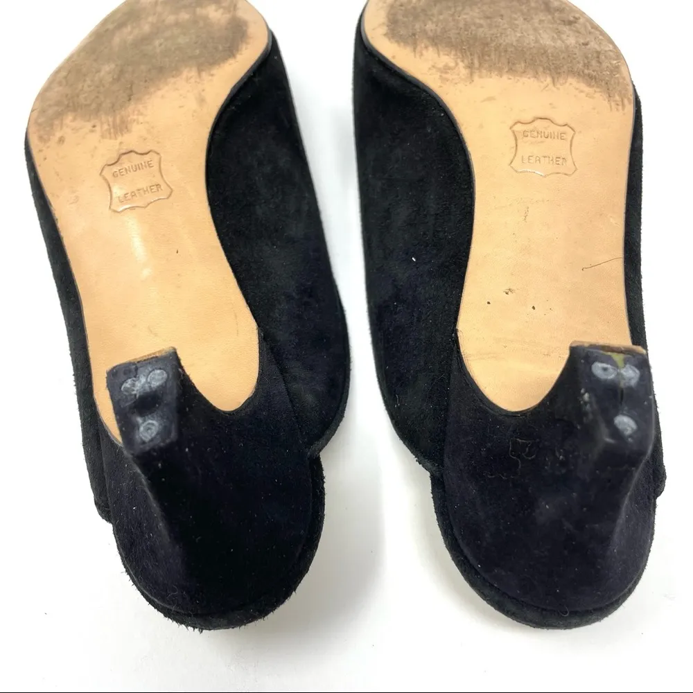 AMANO by Hand black suede mules, size 8.5C - Image 13