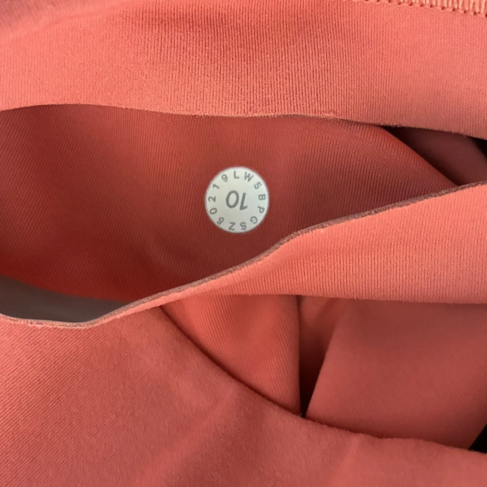 Lululemon Align High Rise Crop Leggings Coral Pink Size 10 Athleisure - Image 6