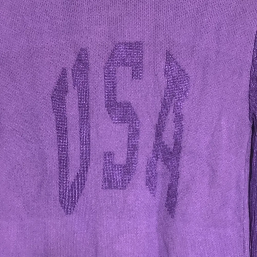 Ralph Lauren Sport Purple USA Long Sleeve Sweater Dress - Image 2