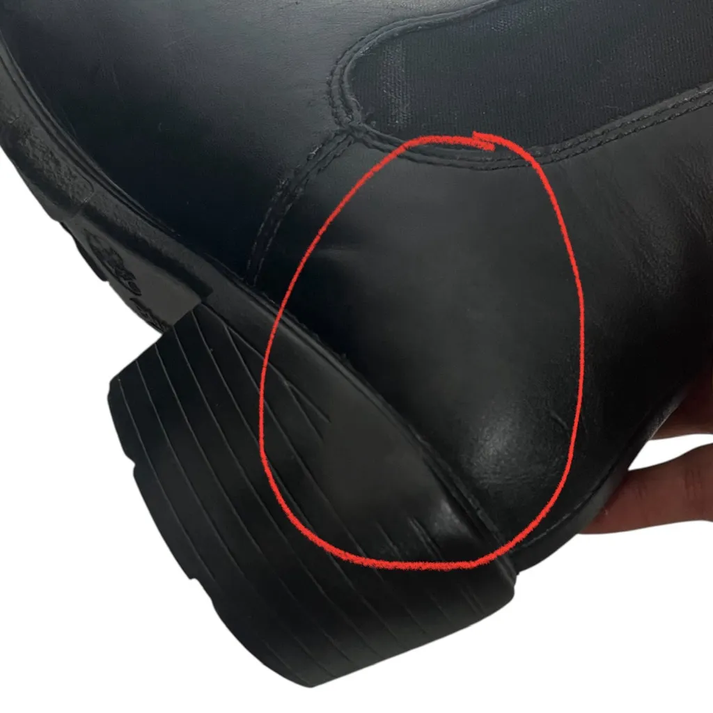 Blundstone 1671 Chelsea Boots Women’s Size 7.5 Black Leather Stacked Heel - Image 13