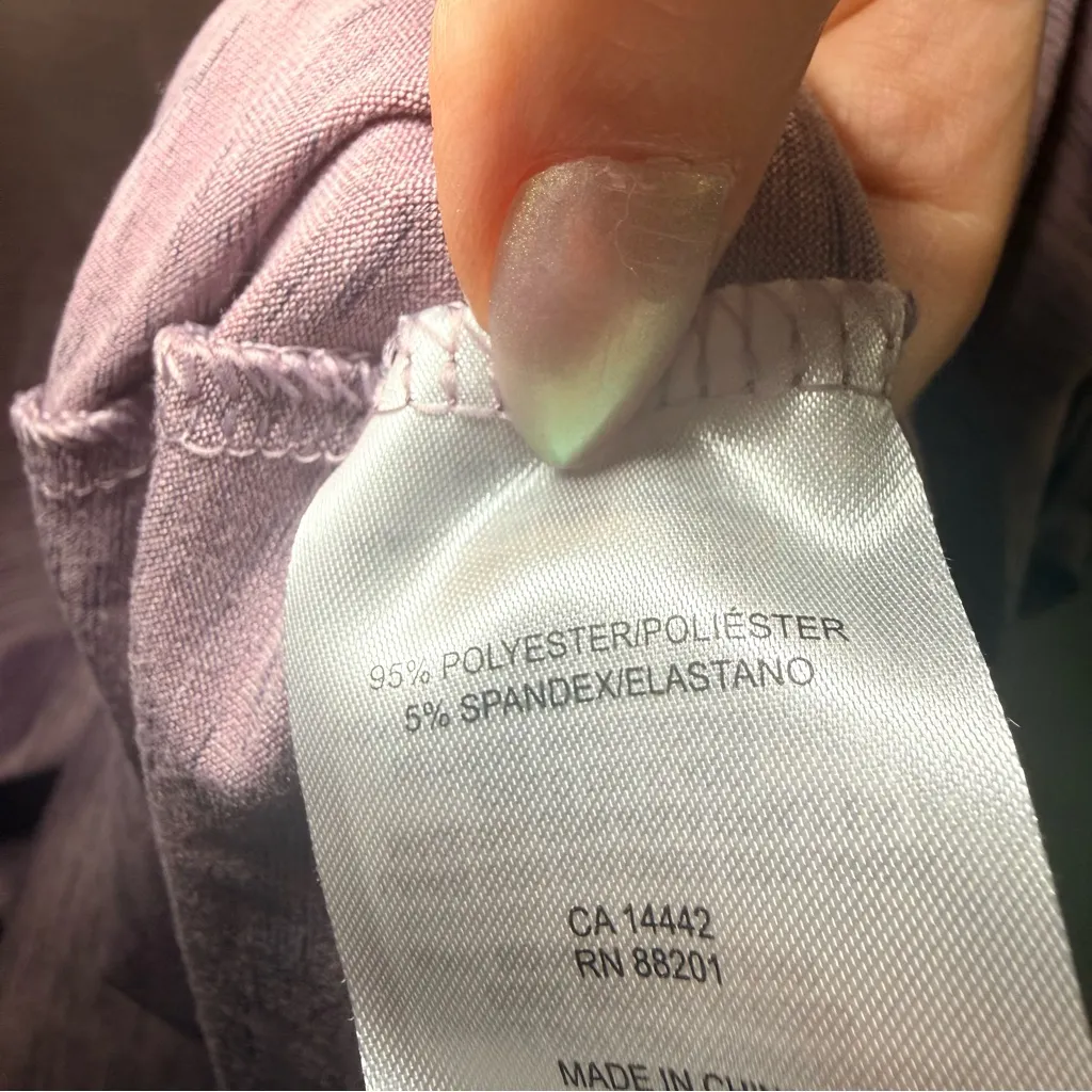 Mondetta Performance Heathered Lavender Short Sleeve Tee Size XXL - Image 4