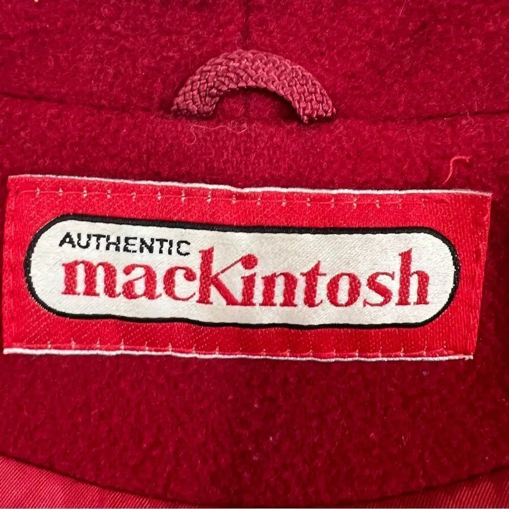 Vintage MacKintosh Red 100% Wool Blazer Jacket Size 8 - Image 6